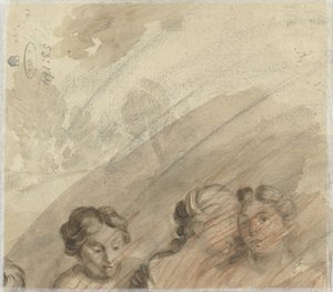 Étude de trois têtes de femmes - Anonymous