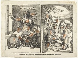 Symmetrie et un homme avec le diable Simmetria (titre sur l