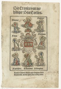 Page de titre avec saints - Anonymous