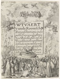 Titre pour le pamphlet Wtvaert vande Roomsche Transubstantiatie, 1612 - Anonymous