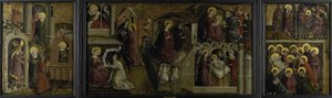 Triptyque avec des scènes de la vie de la Vierge