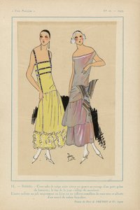 Très Parisien, 1923, No 10: 11. - SOIRÉE. - Cette robe de crêpe... - Anonymous