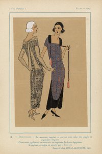 Très Parisien, 1923, No 10: DISCUSSION. - En marocain imprimé