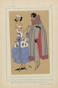 Très Parisien, 1923, No 11: 15. - AU BAL. - Cette robe de velours... - Anonymous