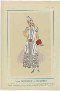 Très Parisien, 1923, No. 4: 8. - MARQUISE. Sur un fourreau... - Anonymous