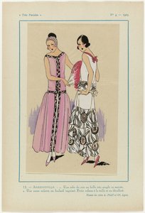 Très Parisien, 1923, No 5: 15.- ARMENONVILLE. - 1. Une robe du soir... - Anonymous
