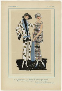 Très Parisien, 1923, No 5: 9.- SANS-SOUCI. 1. Tailleur de jersey... - Anonymous