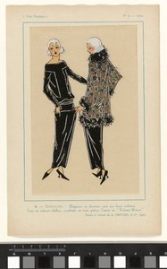 Très Parisien, 1923, No 9: 8. - SIMPLICITÉ. - Élégantes et discrètes... - Anonymous