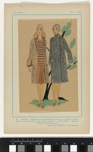 Très Parisien, 1928, No. 9: 8.- JEUNESSE. Manteau en Kadsourah - Anonymous