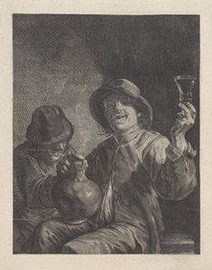Deux paysans dans un intérieur - Anonymous