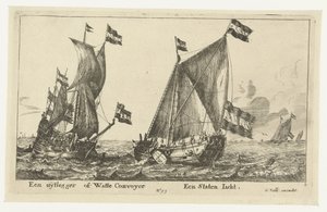 Deux navires : un yacht d