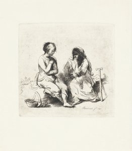 Deux femmes en conversation