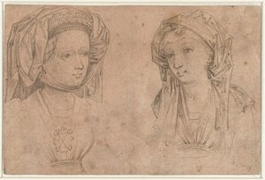 Deux têtes de femmes