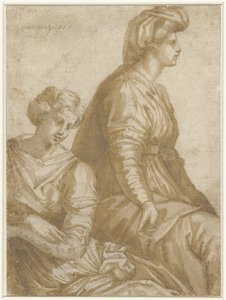 Deux femmes assises