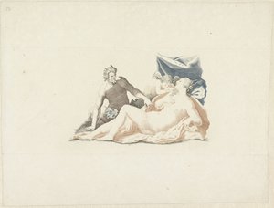 Vénus espionnée par un satyre