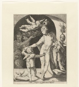 Vénus avec Amour et un faune