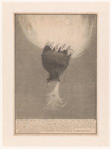 Accident du ballon de Pilatre de Rozier et Romain au-dessus de Boulogne, 15 juin 1785 - Anonymous