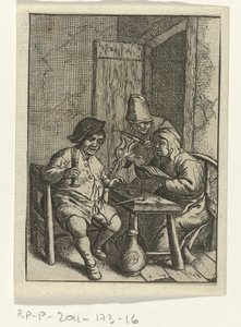 Violoniste avec un couple à table