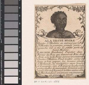Carte de visite de la papeterie Larcher à Paris