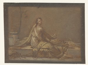 Femme assise sur son lit dans une cellule