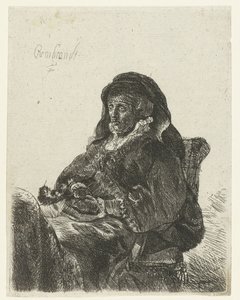 Veuve aux gants noirs