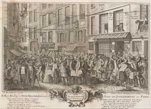Commerce du vent dans la Rue Quinquempoix, 1720 - Anonymous