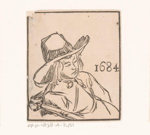 Homme assis avec un chapeau