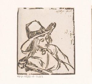 Homme assis avec un chapeau