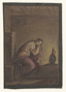 Femme assise avec une cruche - Anonymous