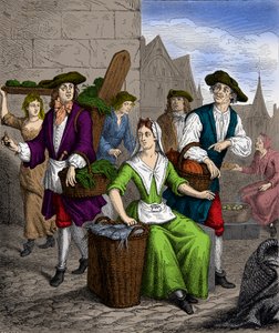 Une dame de la Halle sous le règne du roi Louis XVI