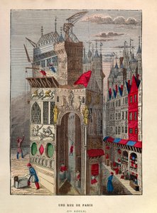 Une rue à Paris au 15e siècle - Collection privée