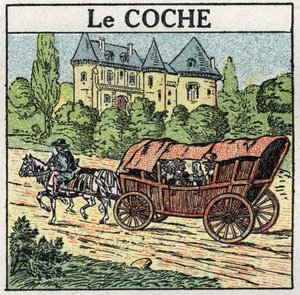 Traction animale : le tique. Illustration anonyme de 1925. Collection privée. - Anonymous Anonymous