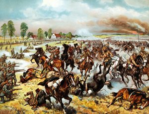 Bataille de Tannenberg (actuelle Stebark, Pologne) (1914) - entre la VIIIe armée allemande et les Ire et IIe armées russes