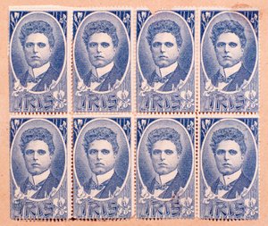 Timbres commémoratifs avec portraits de Pietro Mascagni (1898) - Anonymous Anonymous