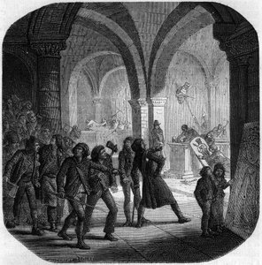 Destruction des tombes royales de la monarchie française dans l
