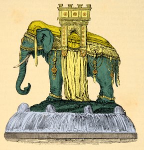 Projet de fontaine éléphant sur la Place de la Bastille, démolie en 1840