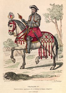 Portrait équestre du roi François Ier (1494 - 1547) - collection privée