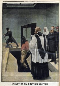 Exécution du docteur Crippen, illustration de « Le Petit Journal », supplément illustré, 4 décembre 1910 - Exécution du Dr Herbert Hawley Crippen à la prison de Pentonville, condamné à mort pour le meurtre de la belle Elmore