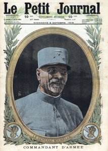 Première Guerre mondiale 1914-1918. Portrait du général Joseph Alfred Micheler (1861-1931) Dans « Le Petit Journal », le 8/10/1916