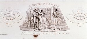 Frontispice de I due Figaro, opéra d
