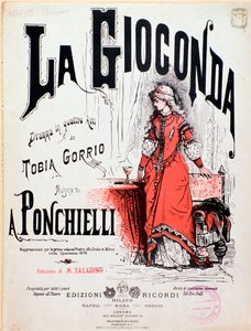 Frontispice de La Gioconda, opéra de Ponchielli - Anonymous Anonymous