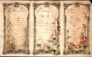 Dieu vous protège. Prières. Image pieuse. Carte postale. Début du 20e siècle. Collection privée