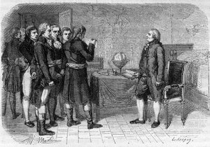 Louis XVI roi de France recevant sa sentence de mort, Le Temple