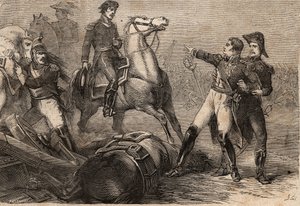 Guerres napoléoniennes 1813-15 - Bataille de Ligny (Belgique), le 16 juin 1815 - Mort de Jean-Baptiste Girard - La mort du général Girard. Bataille de Ligny (16 juin 1815) : blessé sur le champ de bataille, le général Girard (1775-1815), rapatrié à Paris, 