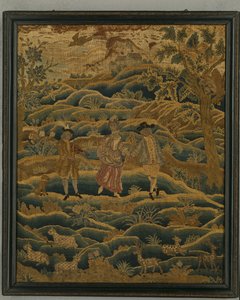 Broderie, vers 1750