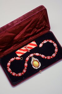 Ordre de la Dynastie Ottomane : collier et pendentif - début du XXe siècle