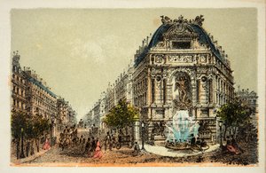 Paris 1874 : La Fontaine Saint-Michel