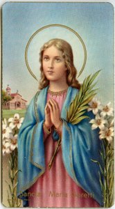 Image pieuse : Maria Goretti vierge-martyre italienne - Anonymous Anonymous
