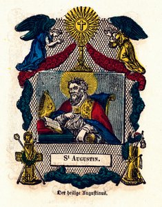 Image pieuse : Saint Augustin (Augustin d
