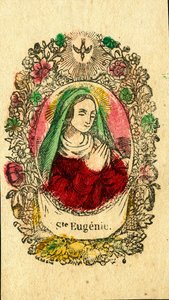 Image pieuse : Sainte Eugénie de Rome - Anonymous Anonymous